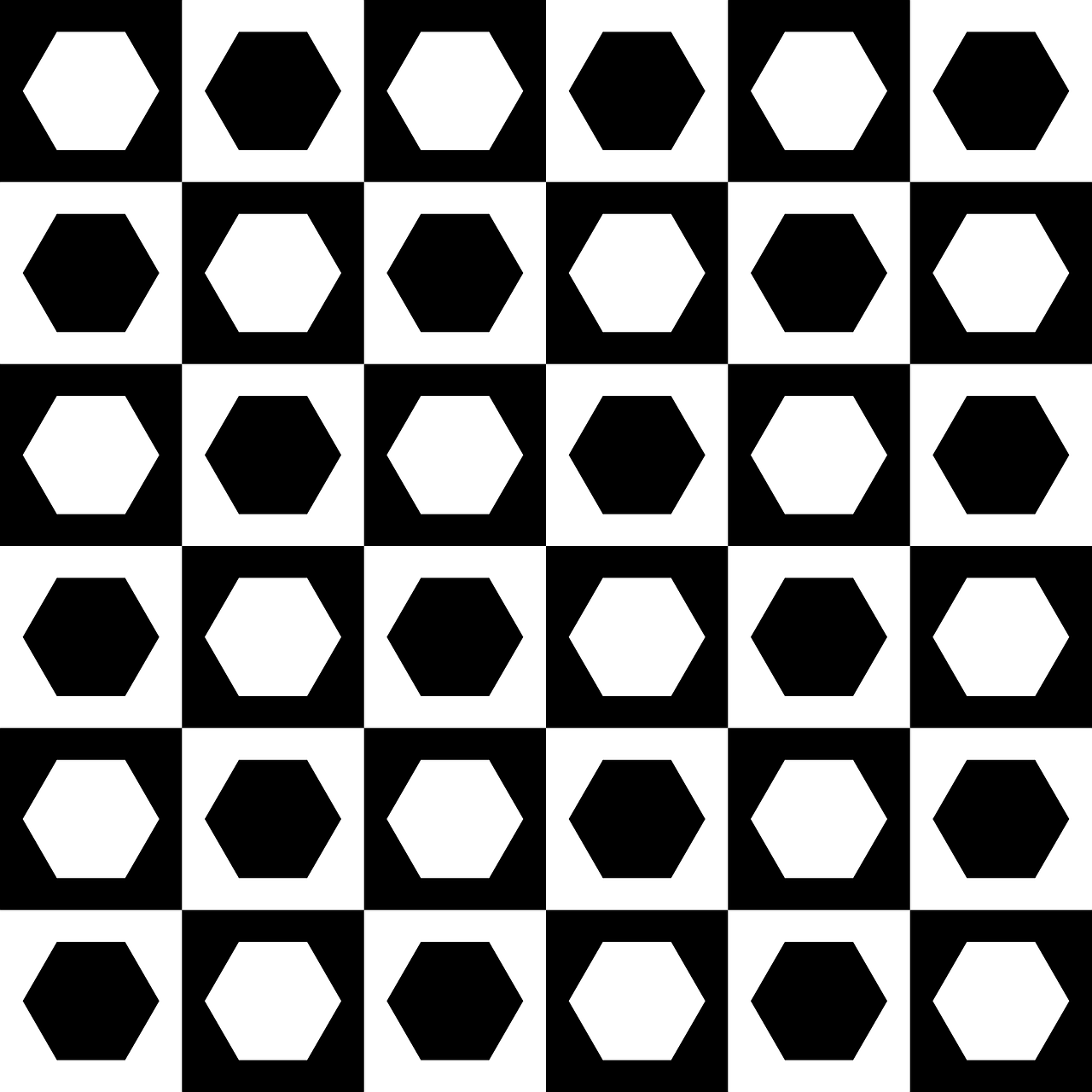 chessboard hexagons squares free photo