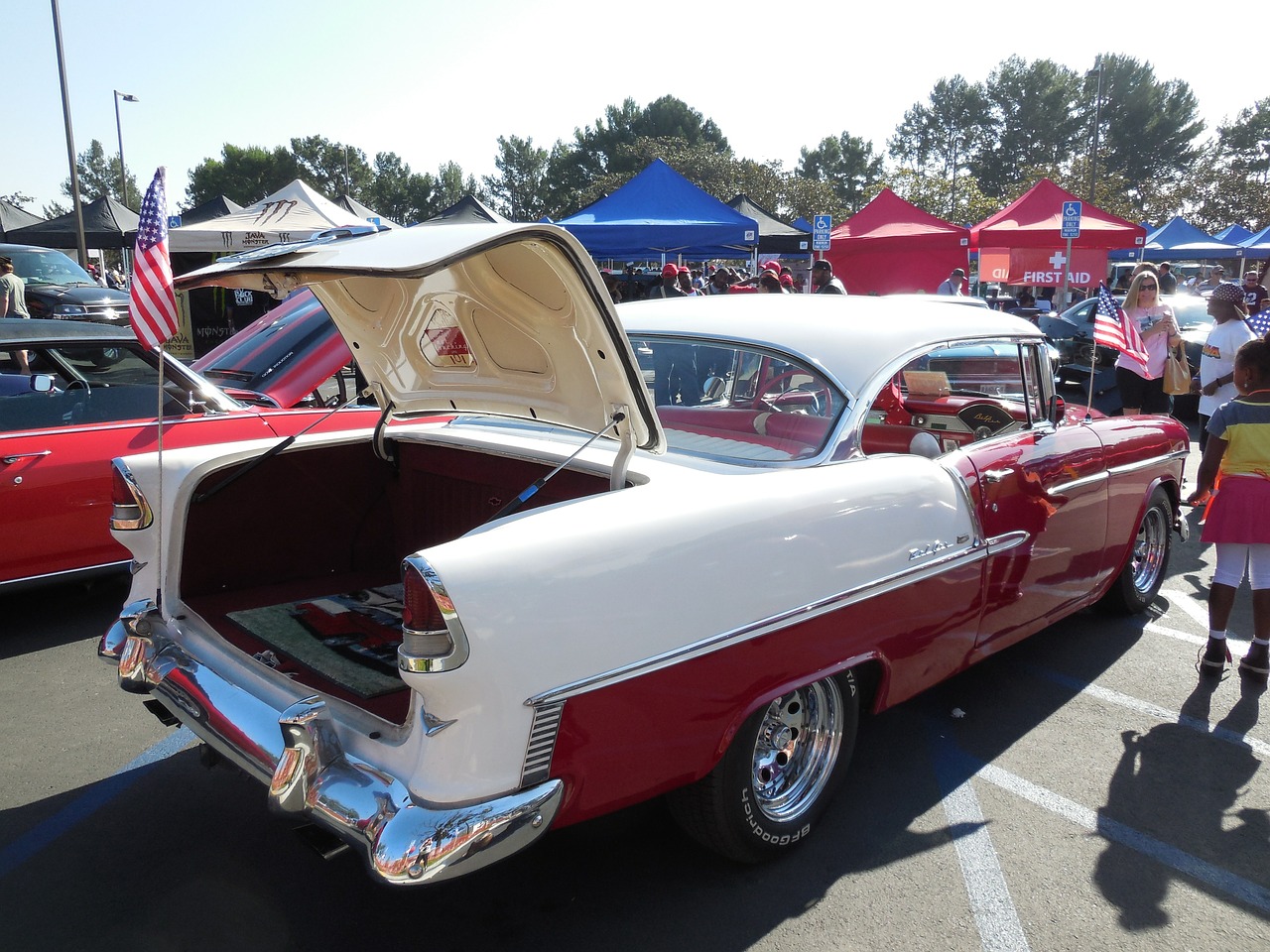 chevrolet chevy bel aire car show free photo