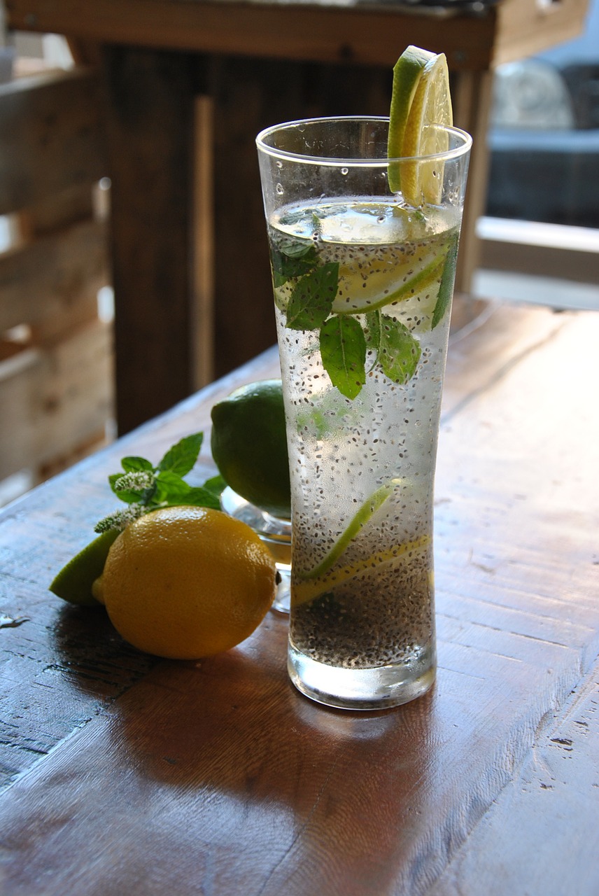 chia lemonade lemonade chia chia free photo