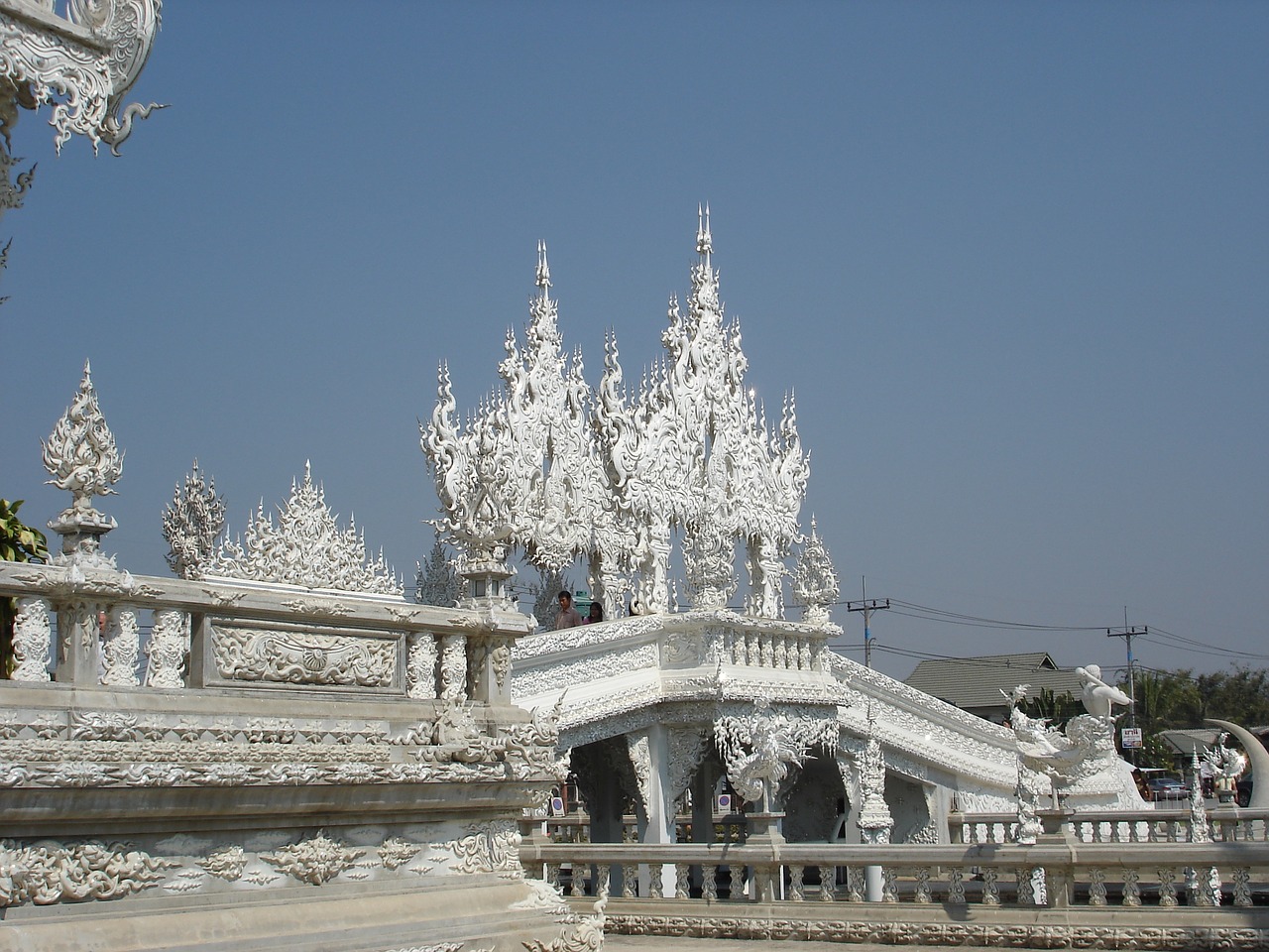 chiang mai the white temple art building free photo