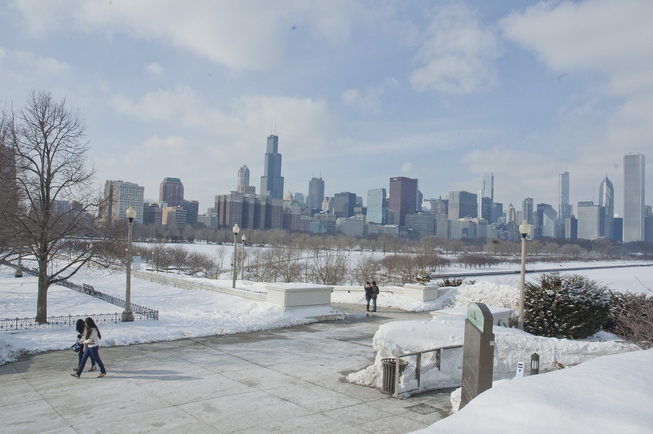 chicago city scape skyline free photo