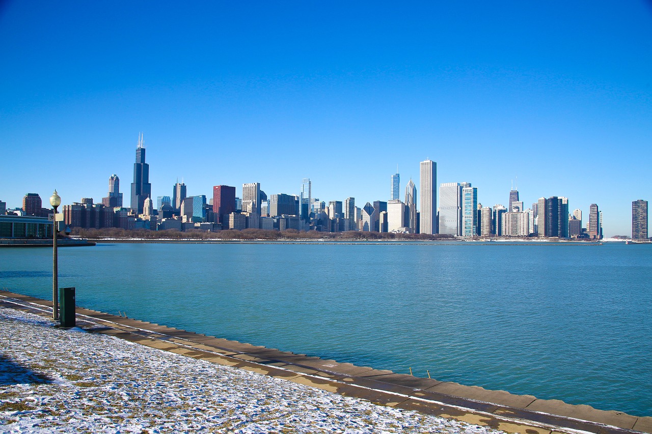 chicago skyline chicago skyline free photo