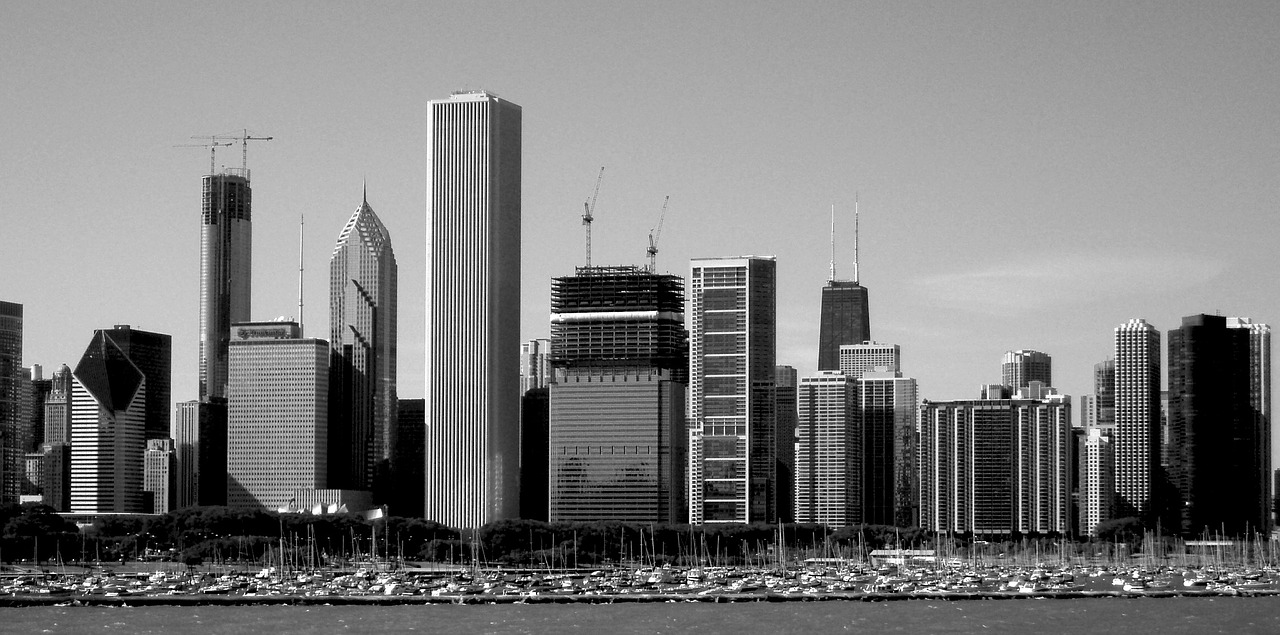 chicago city skyline free photo