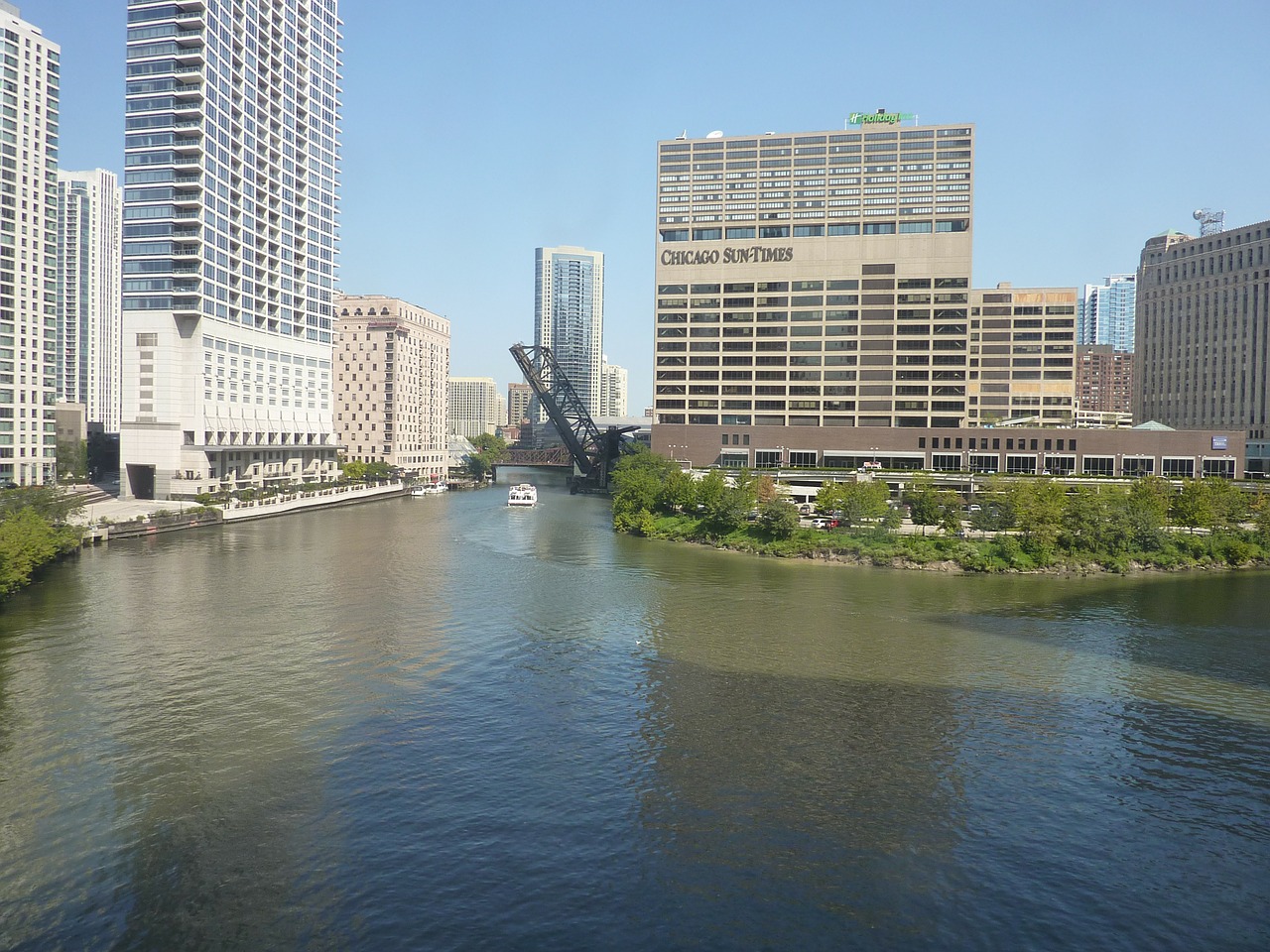 chicago water river free photo