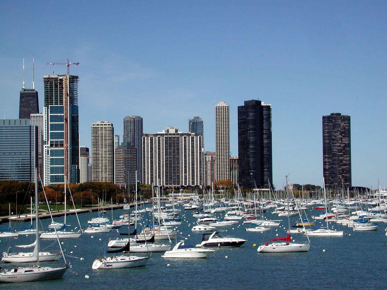 chicago port usa free photo