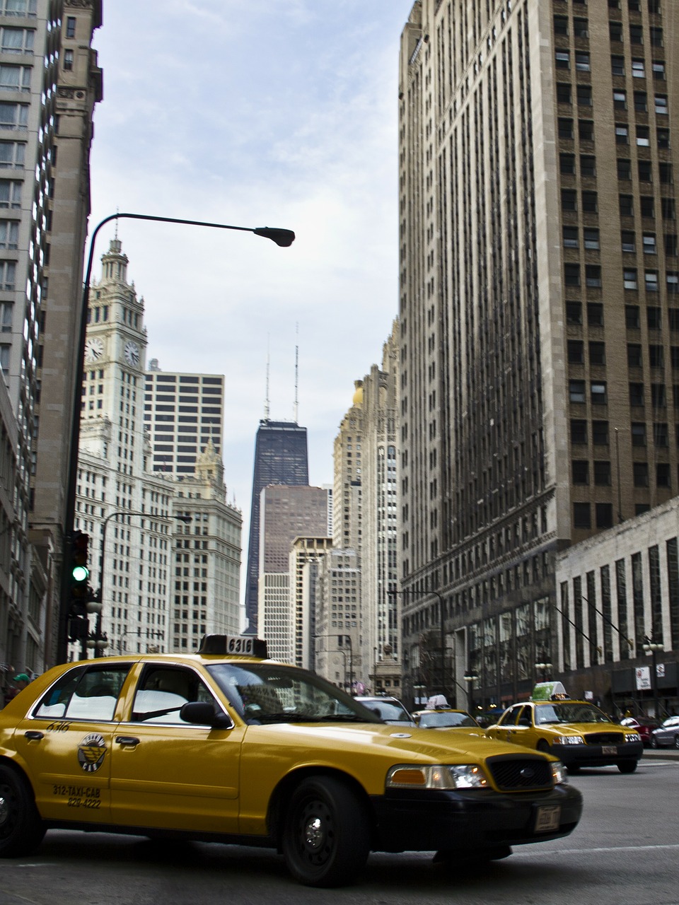 chicago taxi usa free photo