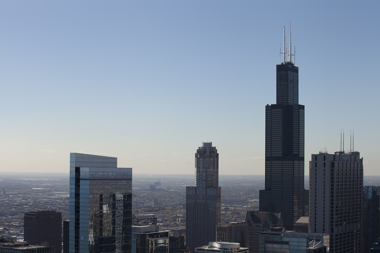 chicago  skyline  illinois free photo