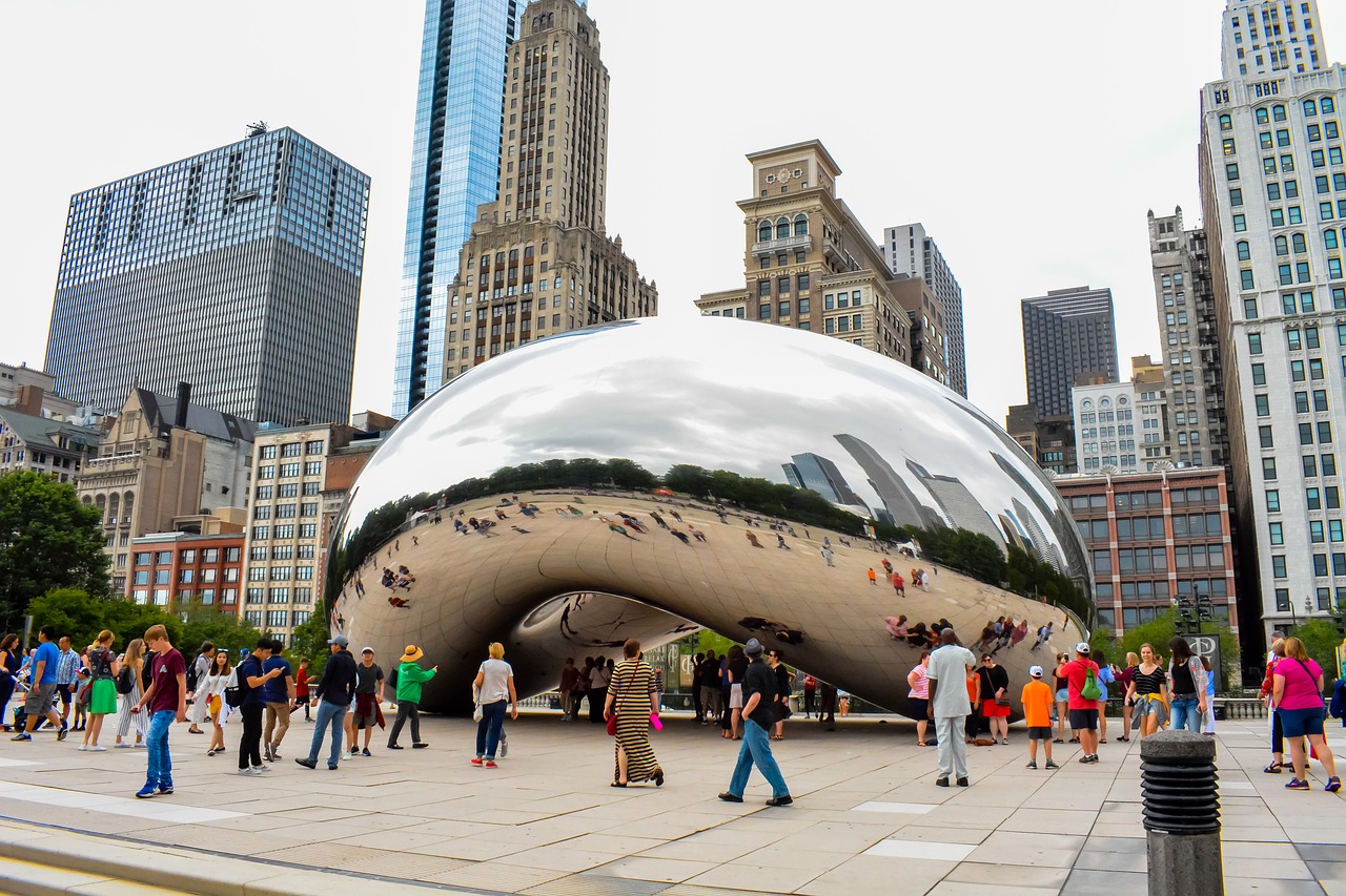 chicago  bean  tourist free photo