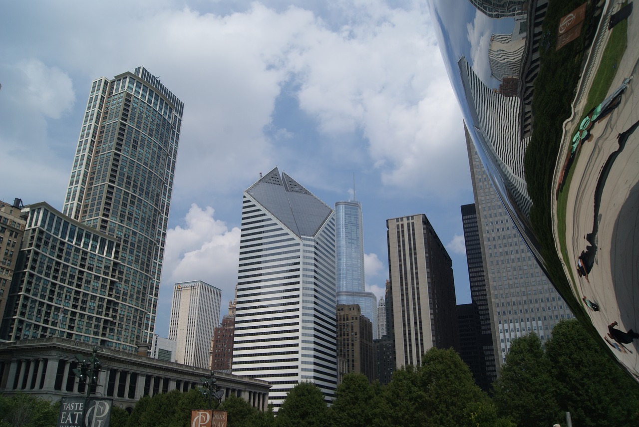 chicago  bean  city free photo