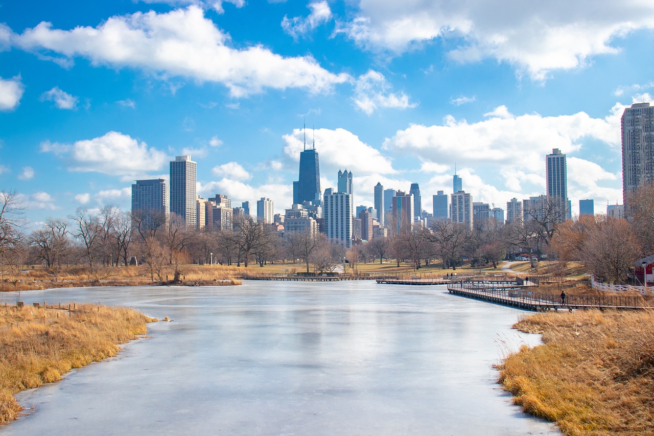 chicago  river  lake free photo