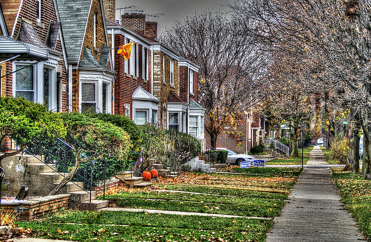 chicago houses street free photo