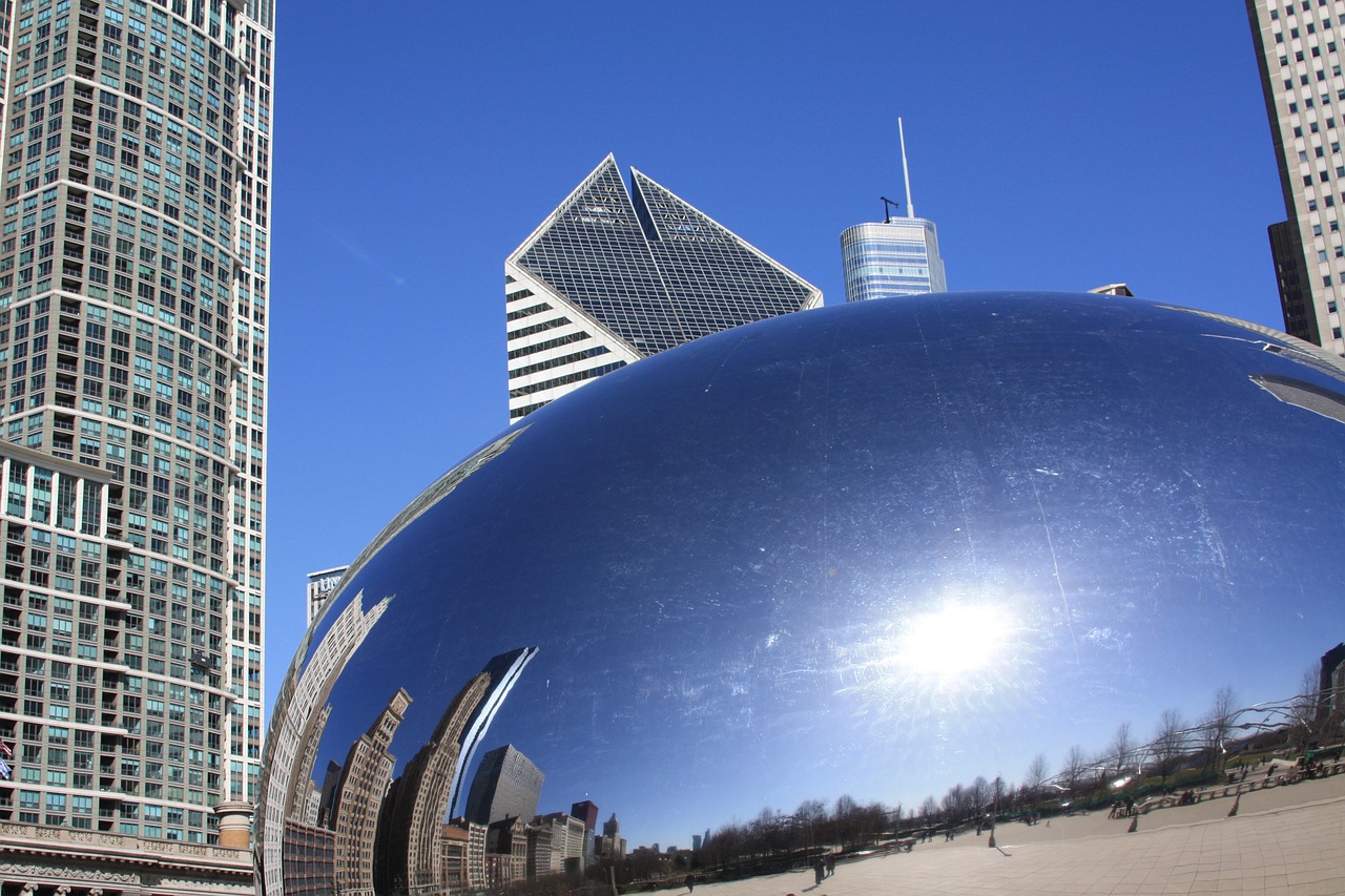 chicago chicago bean mirroring free photo