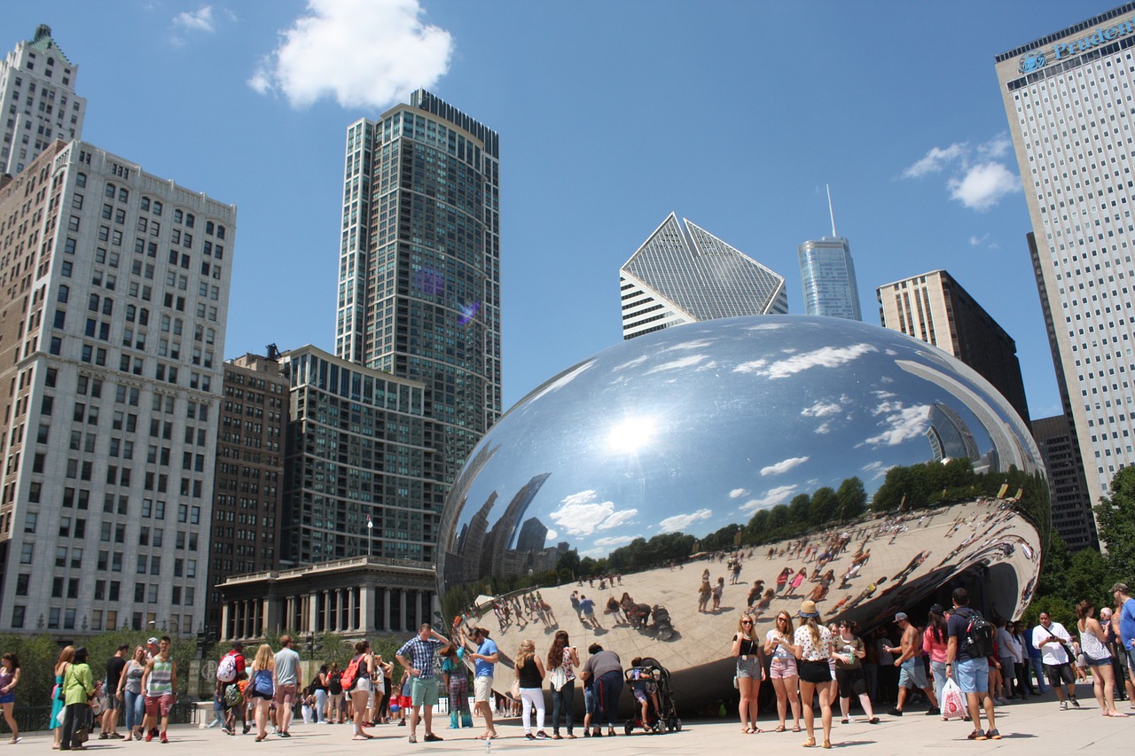 chicago bean cloud free photo