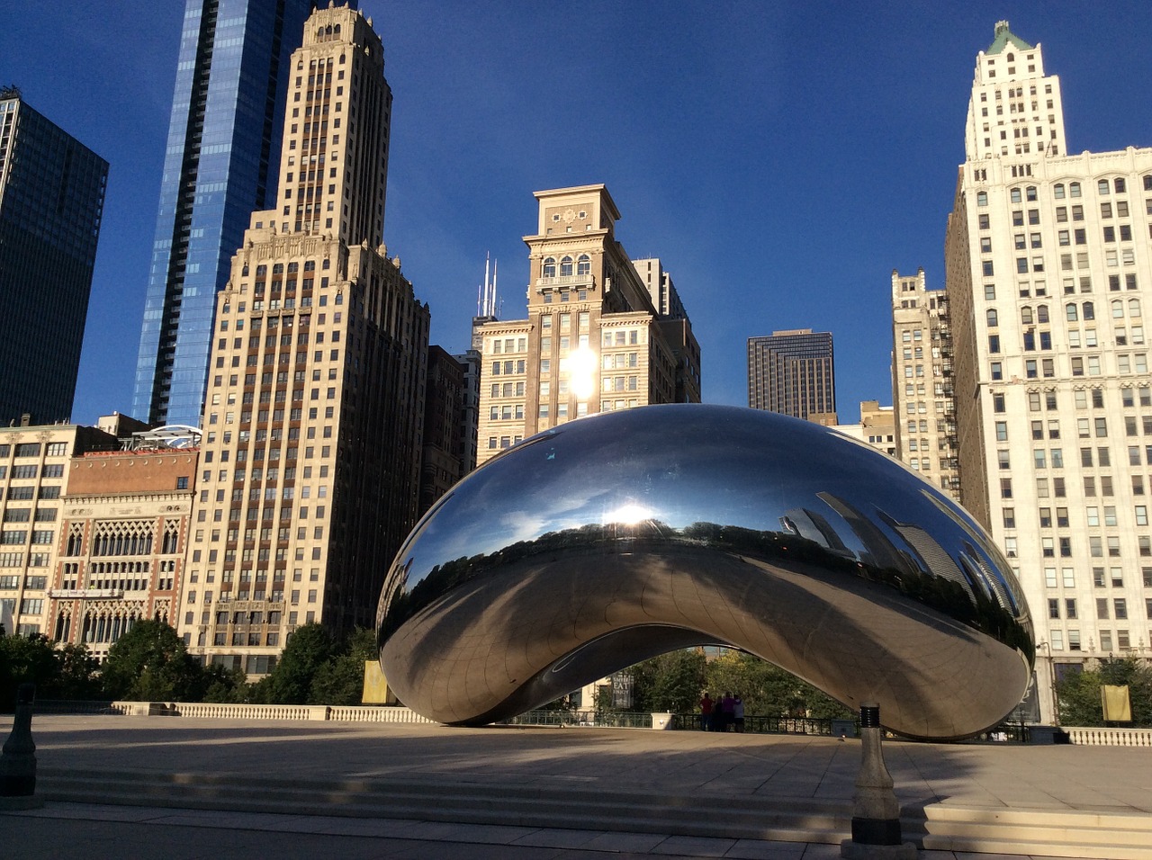 chicago millennium park sculpture free photo