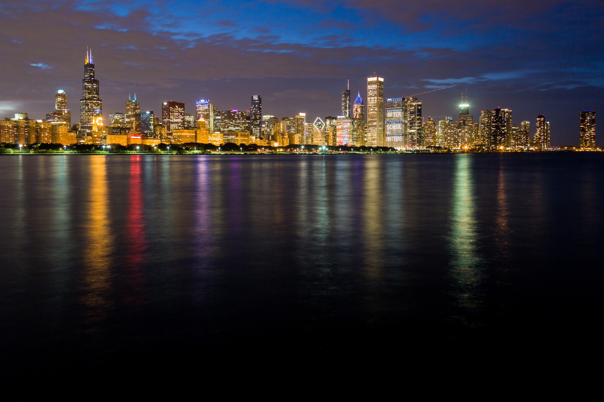 architecture building chicago free photo