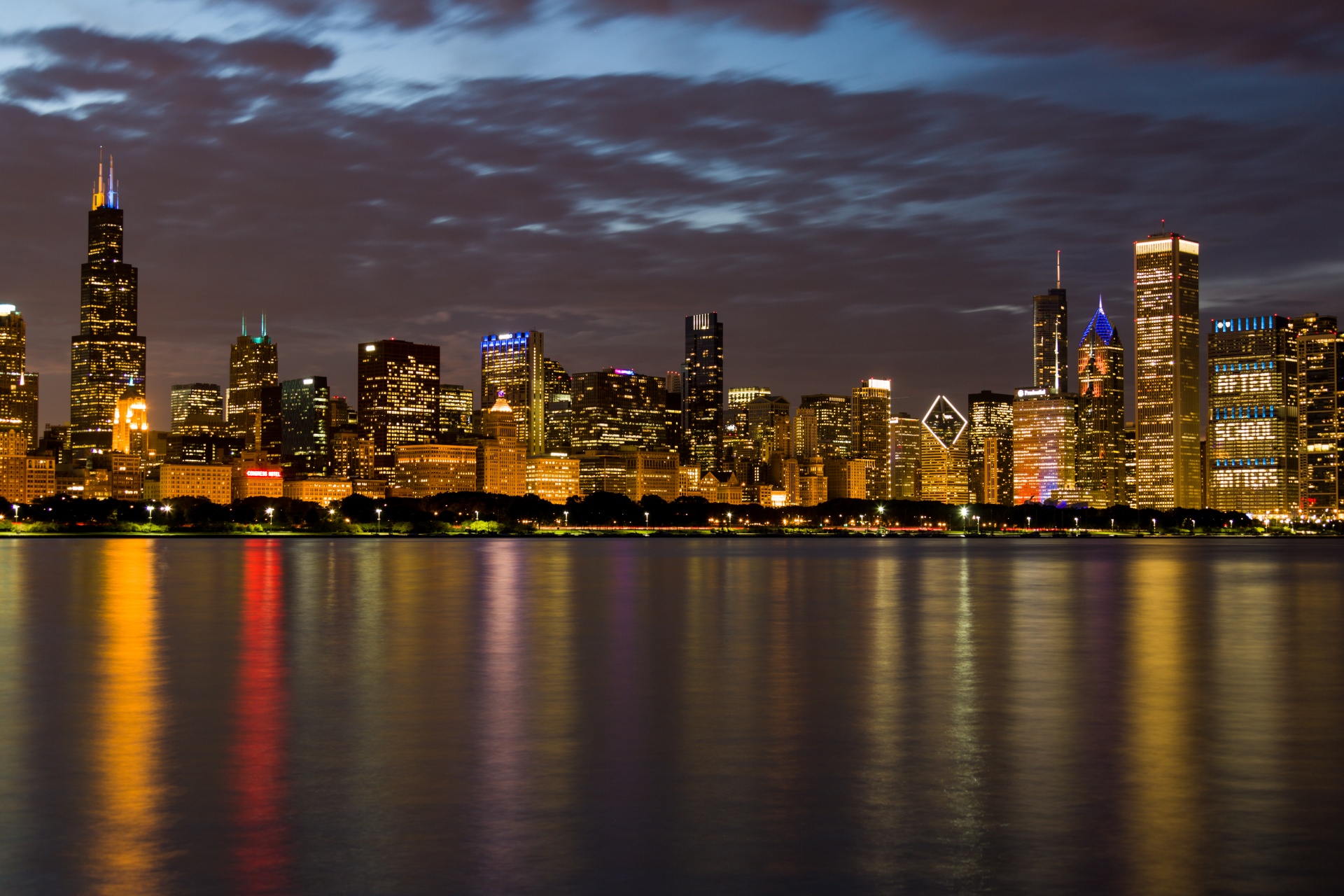 architecture building chicago free photo