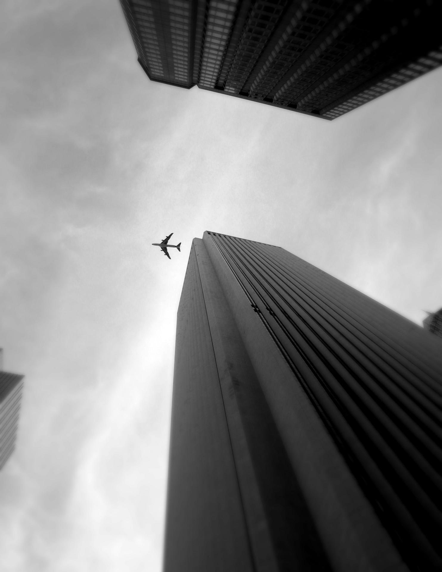skyscraper chicago plane free photo