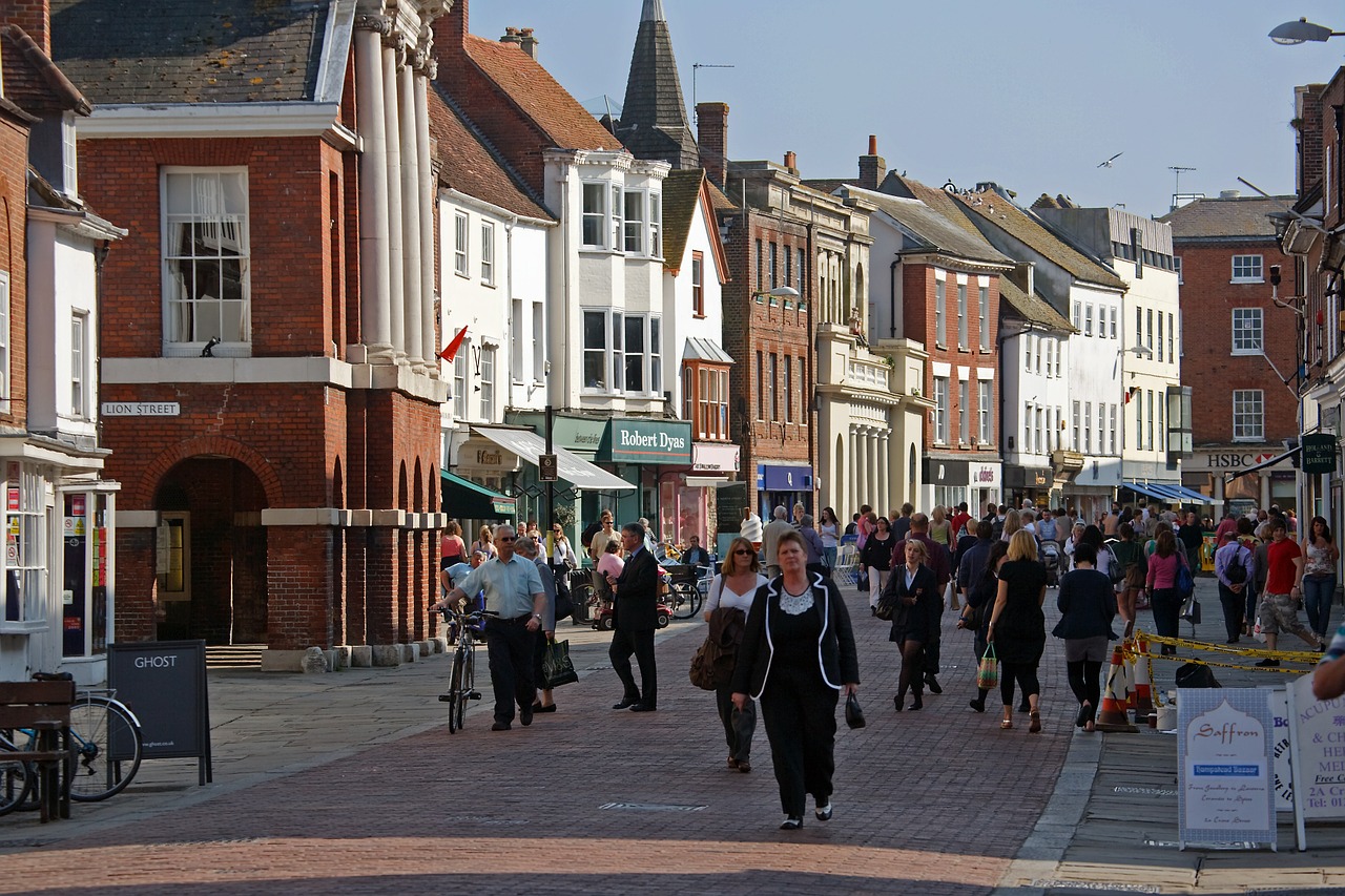 chichester cityscape west sussex free photo