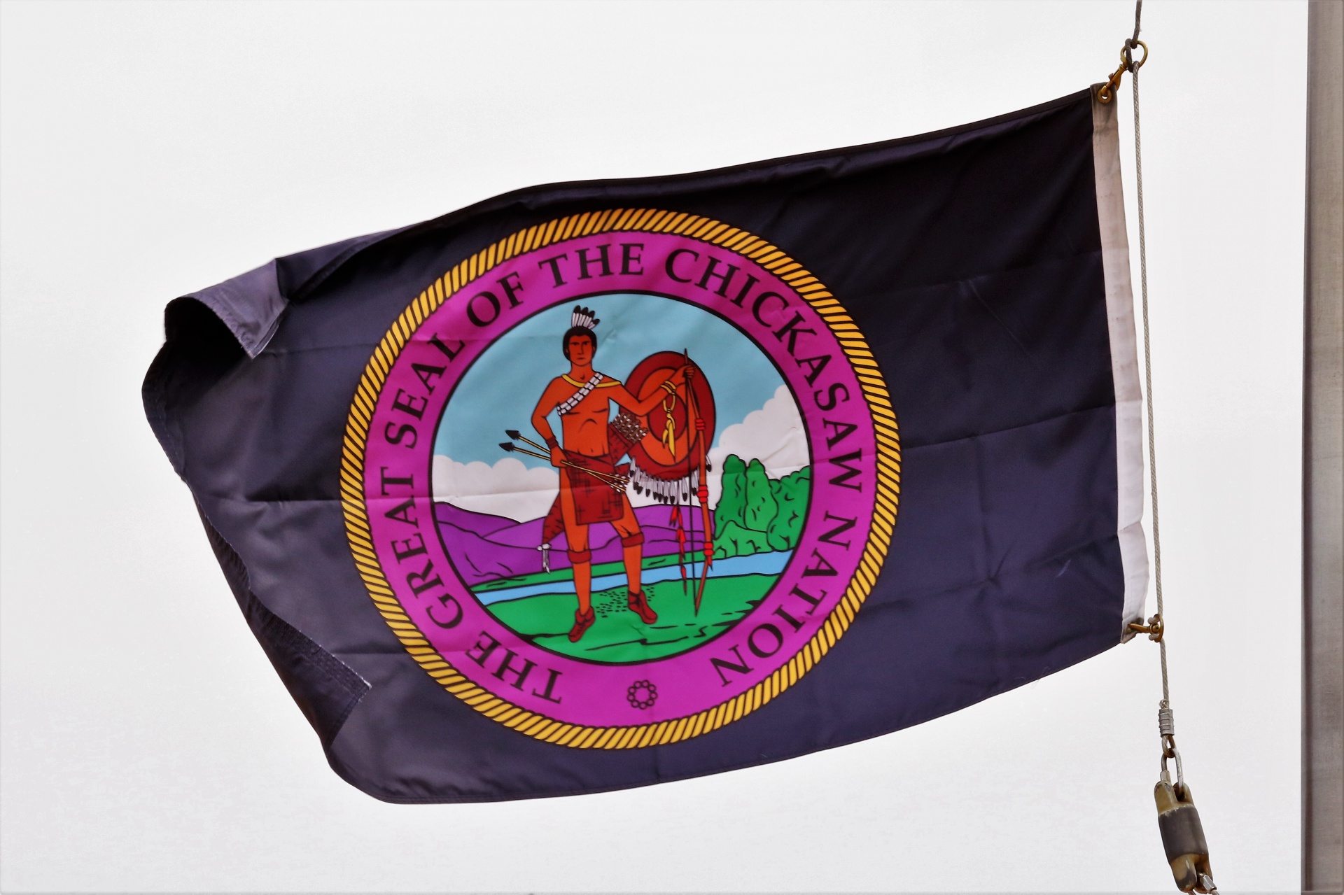 close-up flag chickasaw free photo