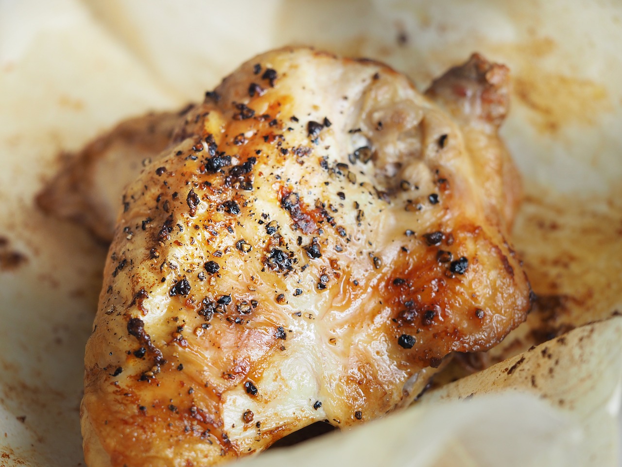chicken roasted parchment free photo