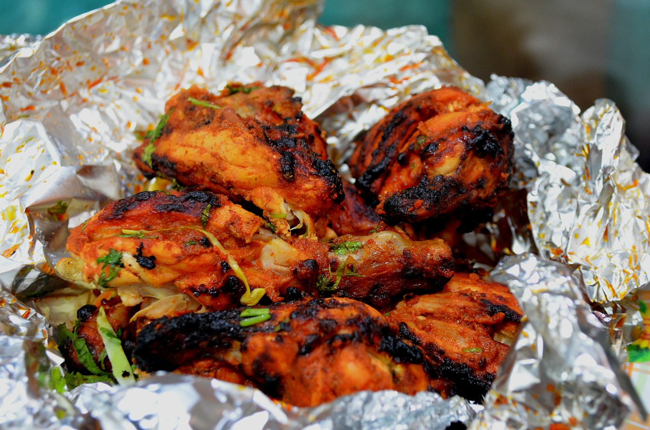 chicken roasted indian free photo