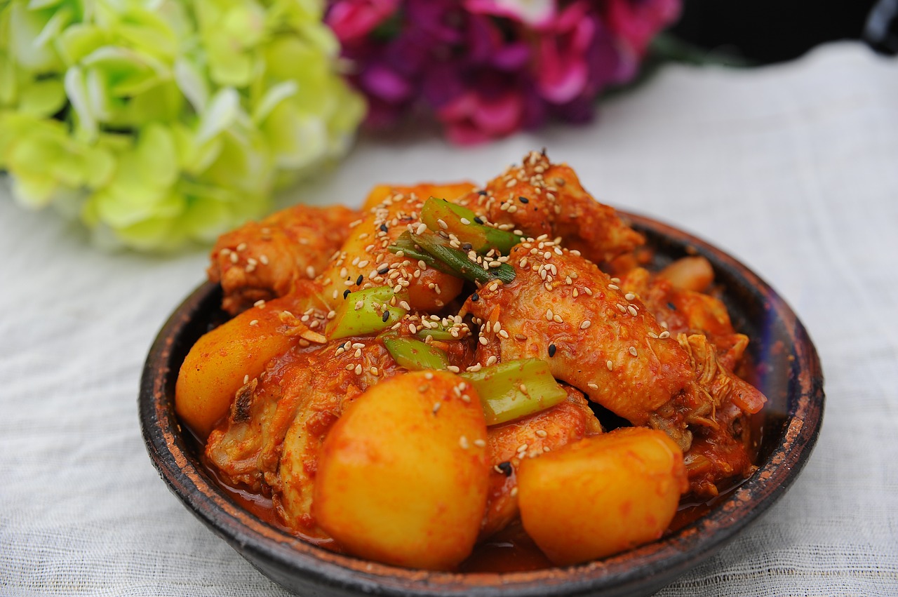chicken bokeumtang side dish chicken dishes free photo