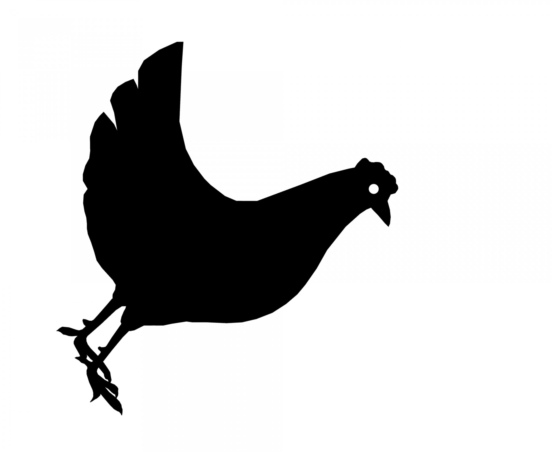 chicken silhouette black free photo