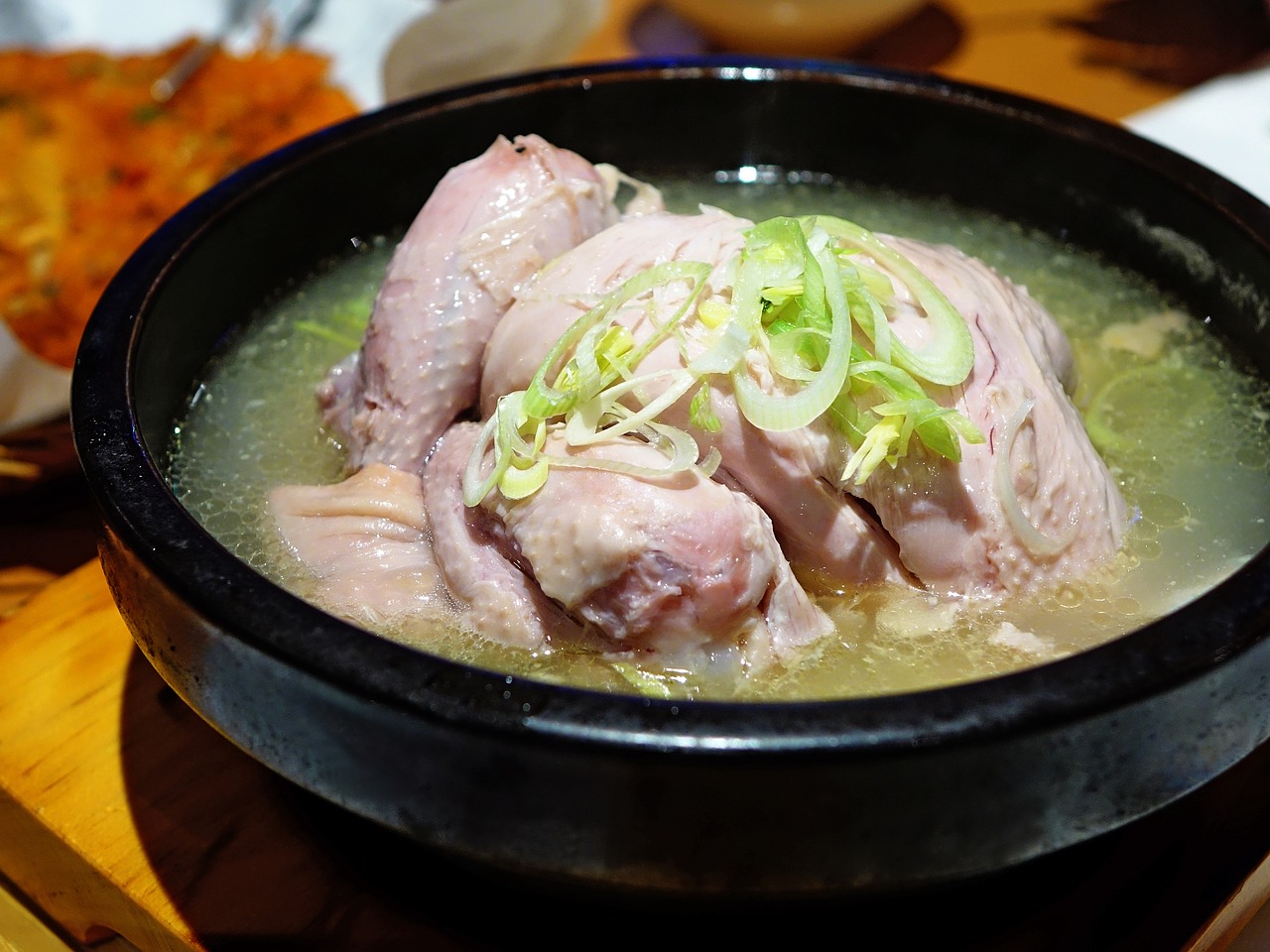 chicken soup ginseng korea free photo