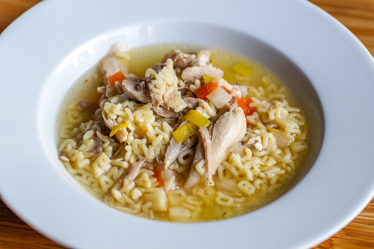 chicken soup soup food free photo