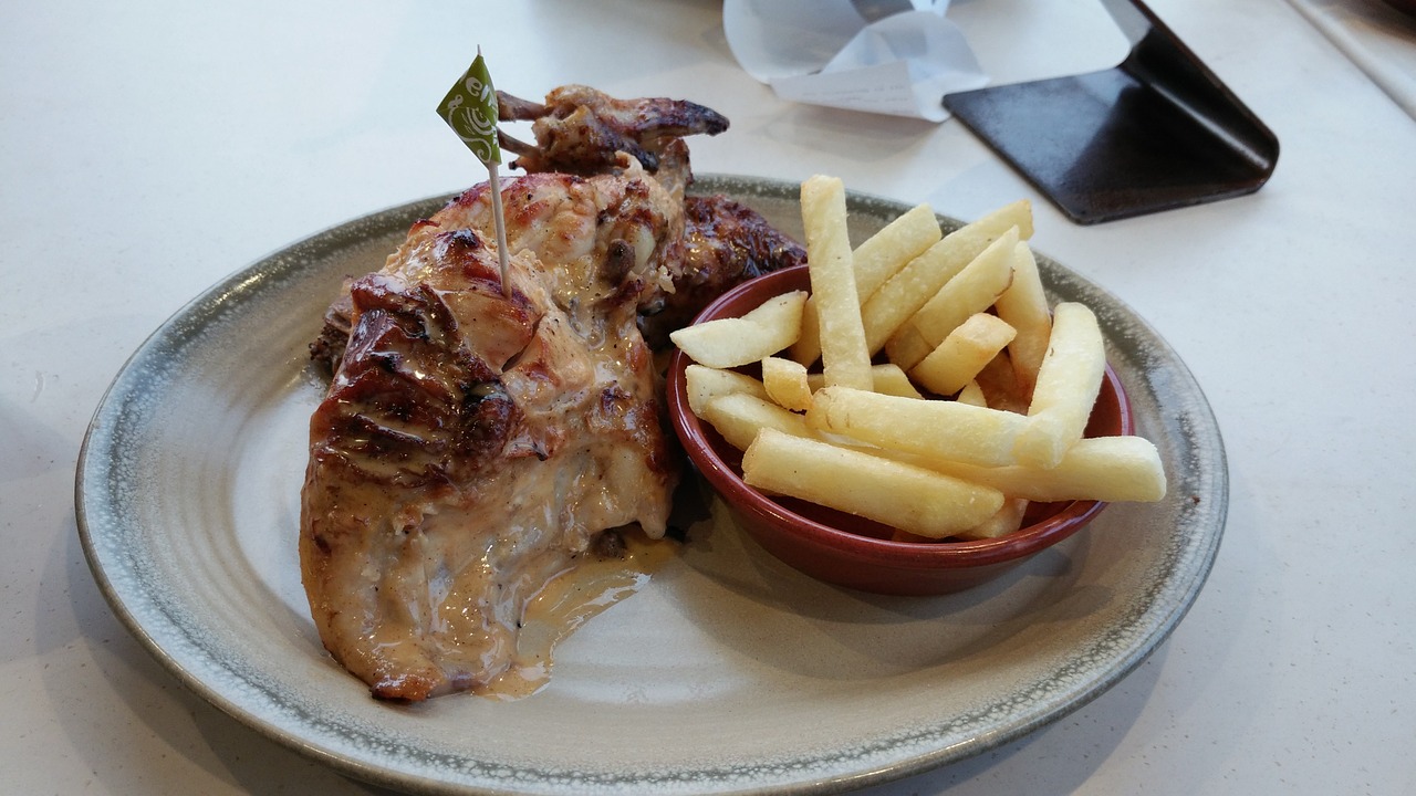 chicken wings dish lunch free photo