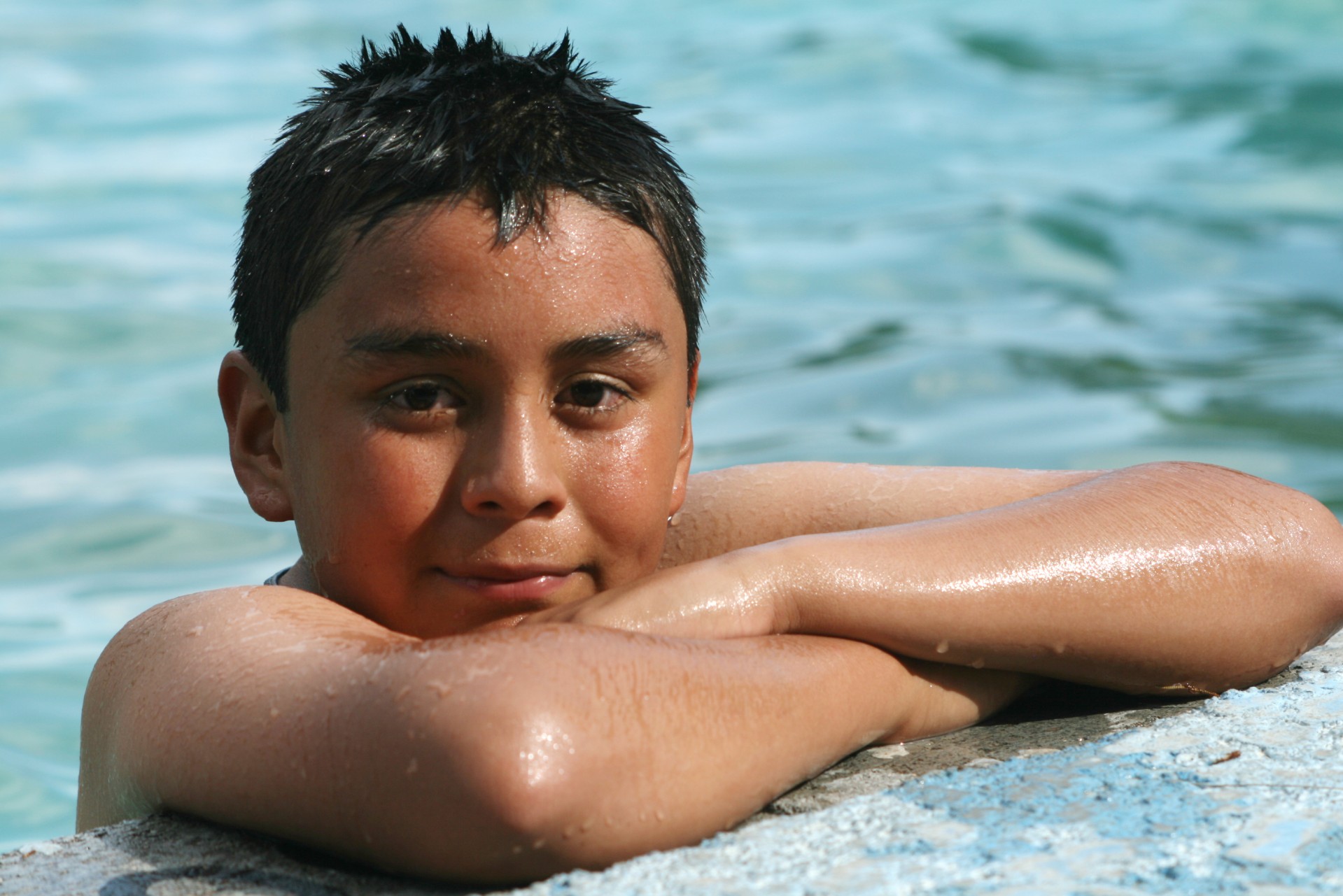 pool boy swimming free photo