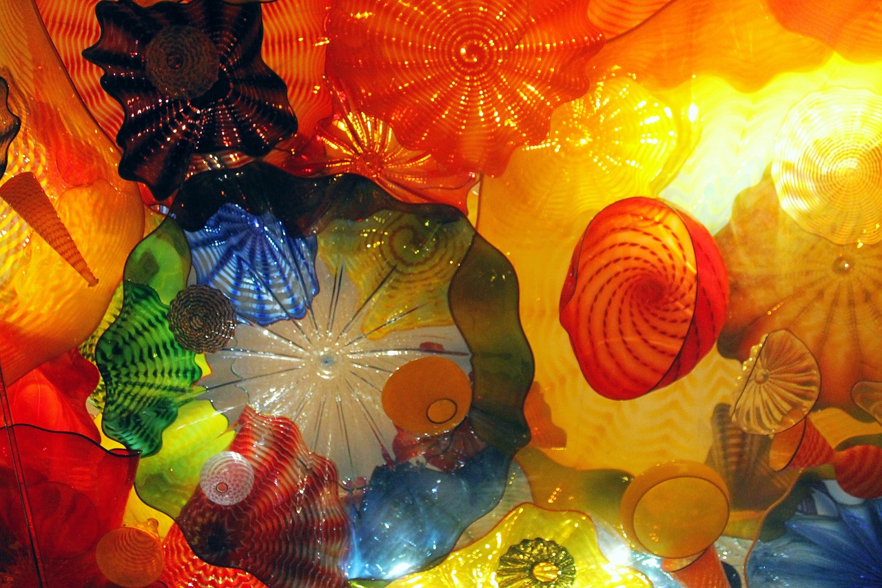 chihuly  glass  art free photo