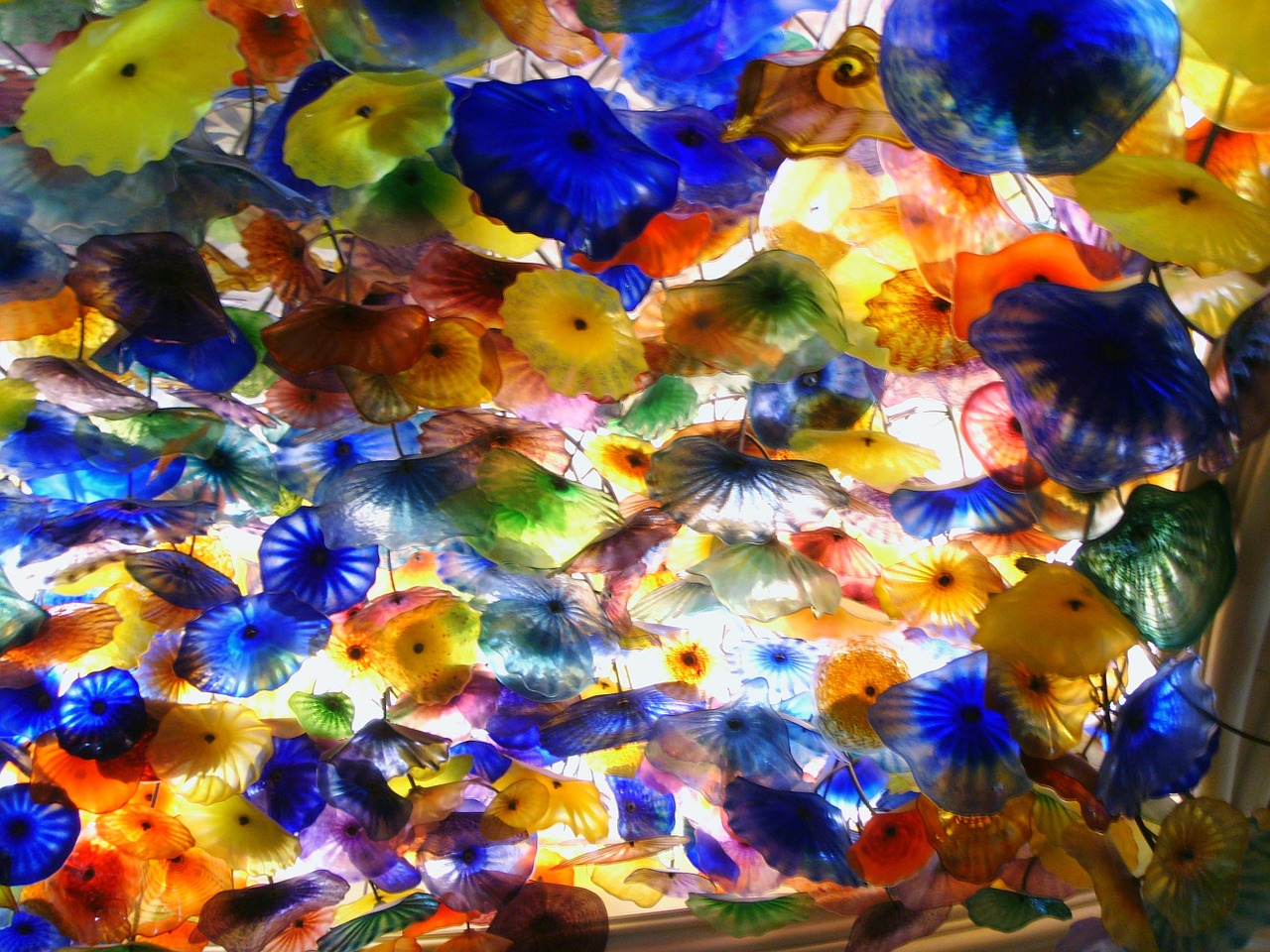 chihuly glass sculpture glass sculpture ceiling free photo