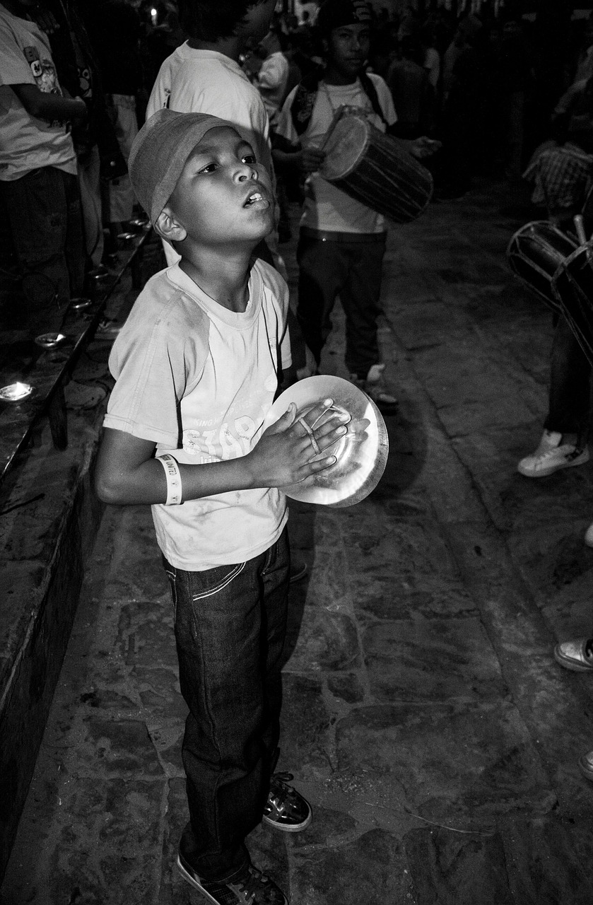 child festival nepal free photo