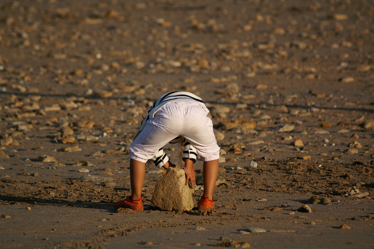 child beach game free photo