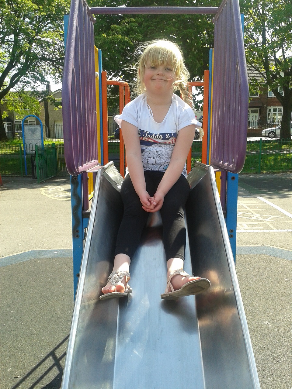 child granddaughter slide free photo