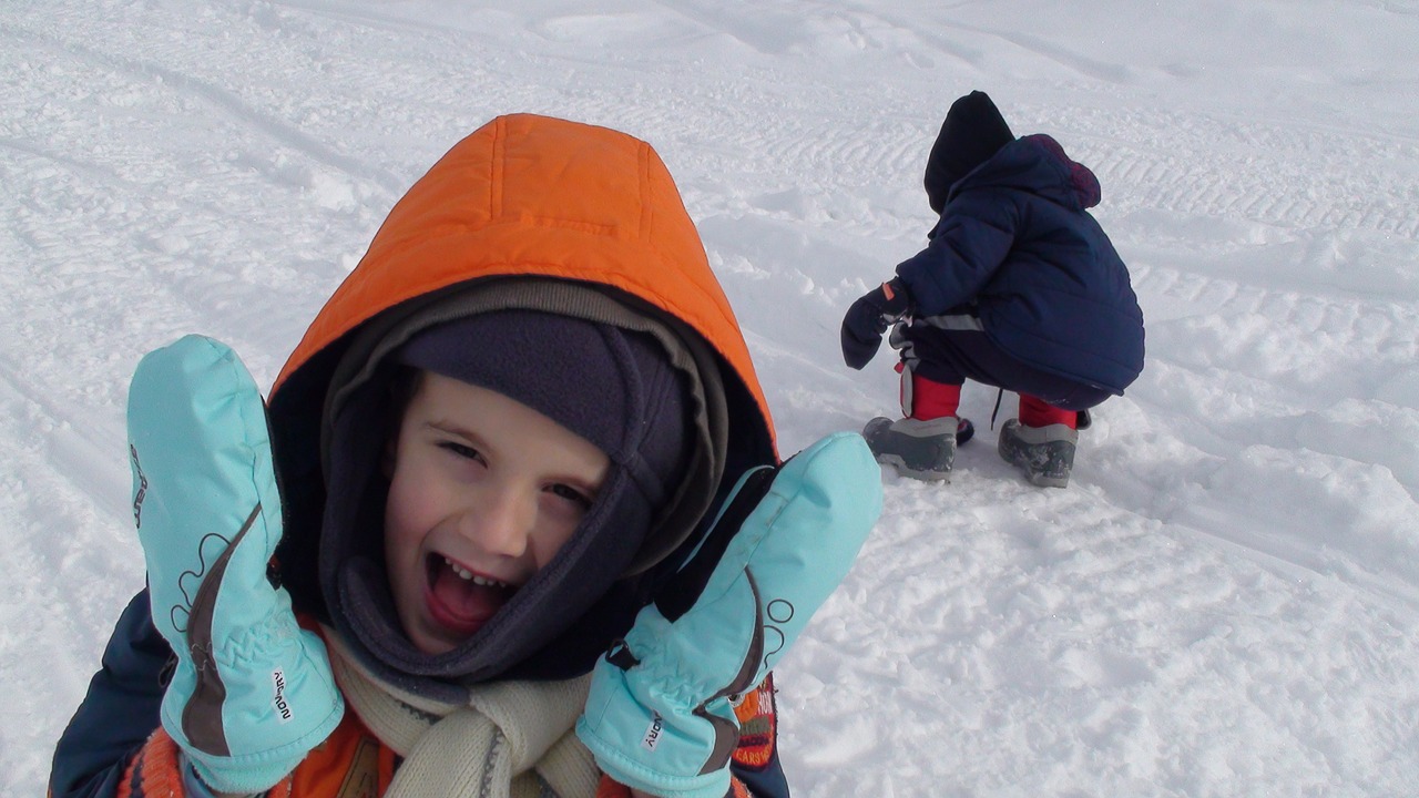 child snow winter free photo