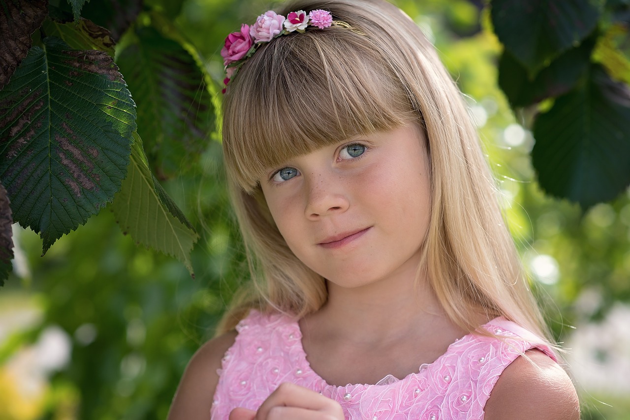 child girl blond free photo