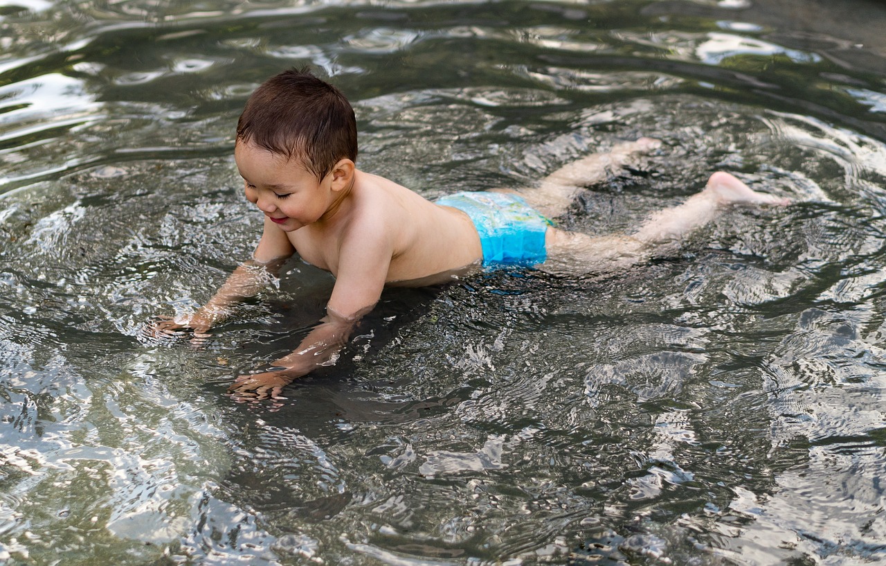 child pool water free photo