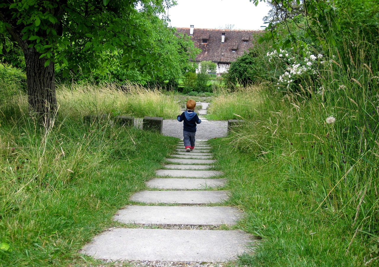 child away meadow free photo