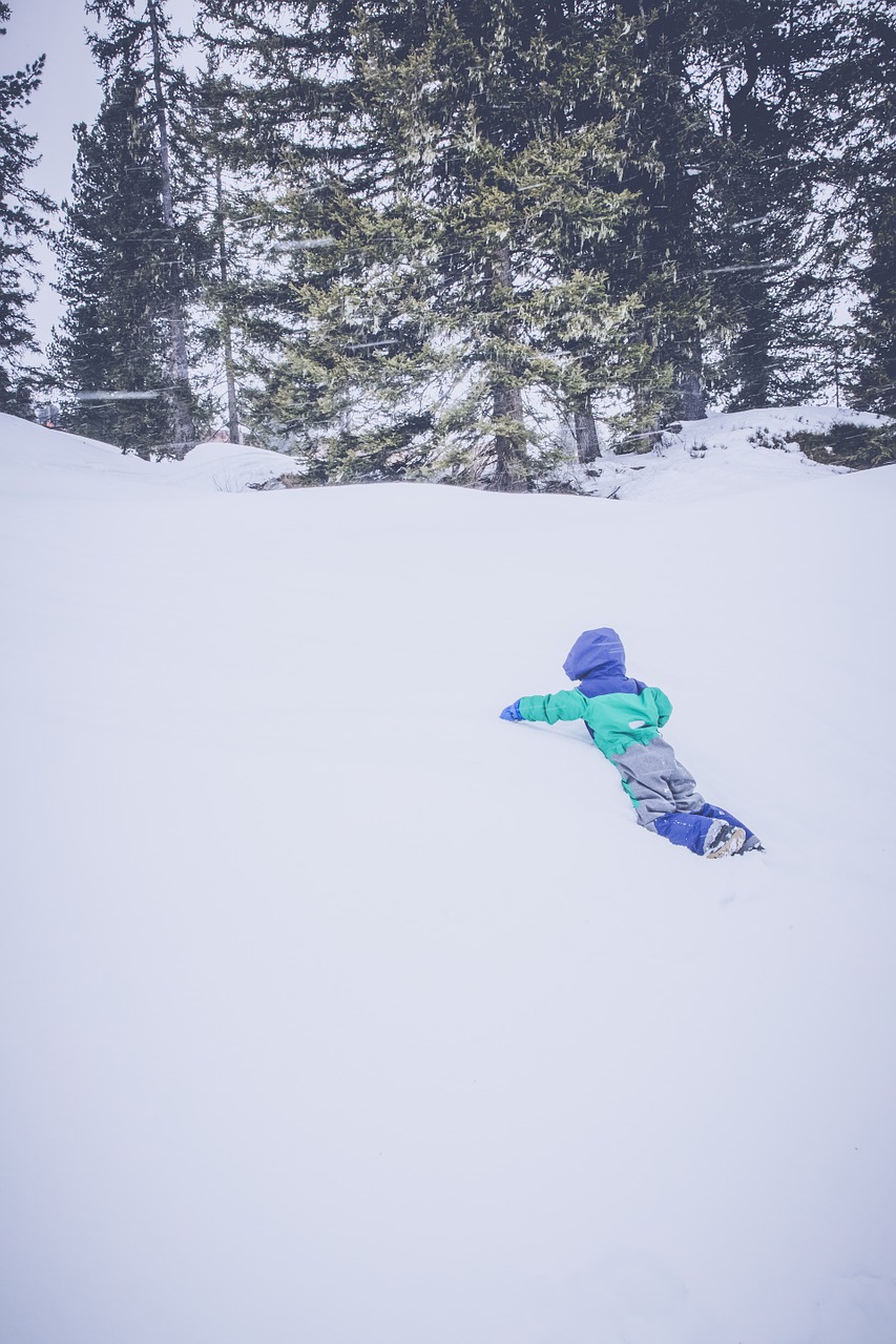 child snow winter free photo