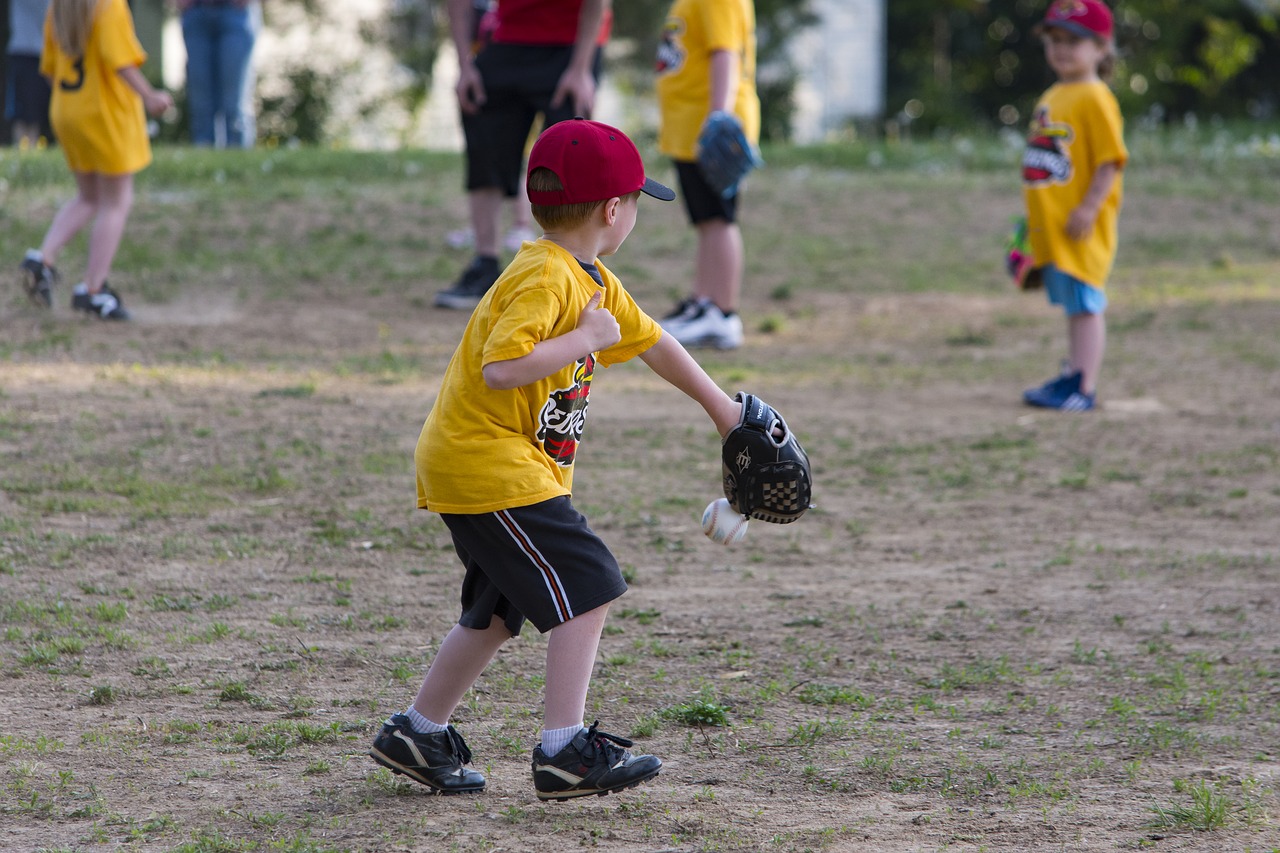 child sport softball free photo