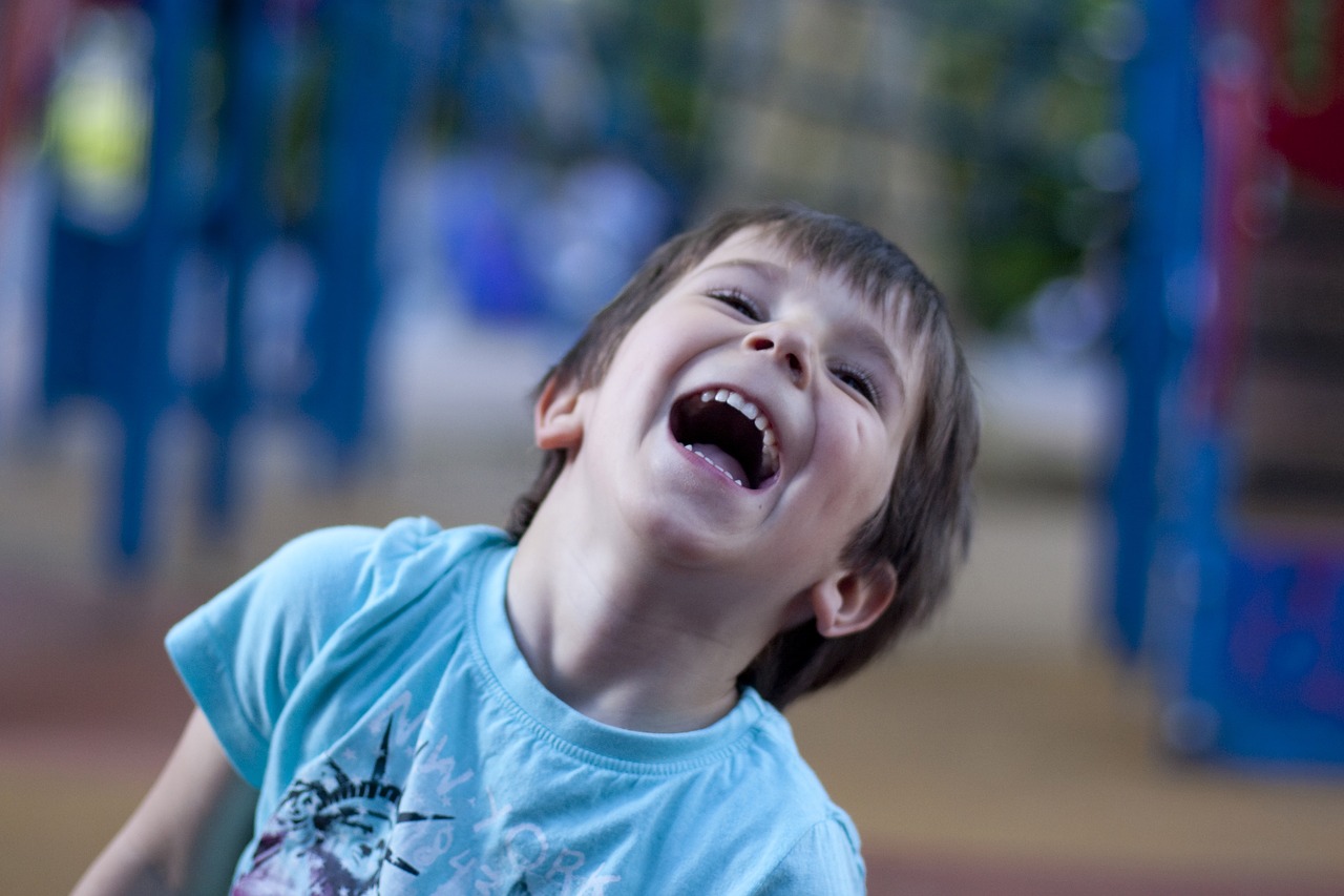child laughter happy free photo