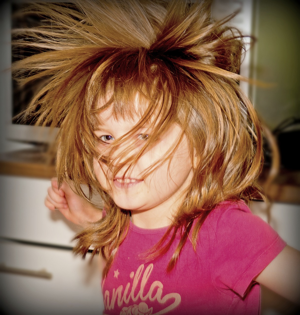 child dance hair free photo