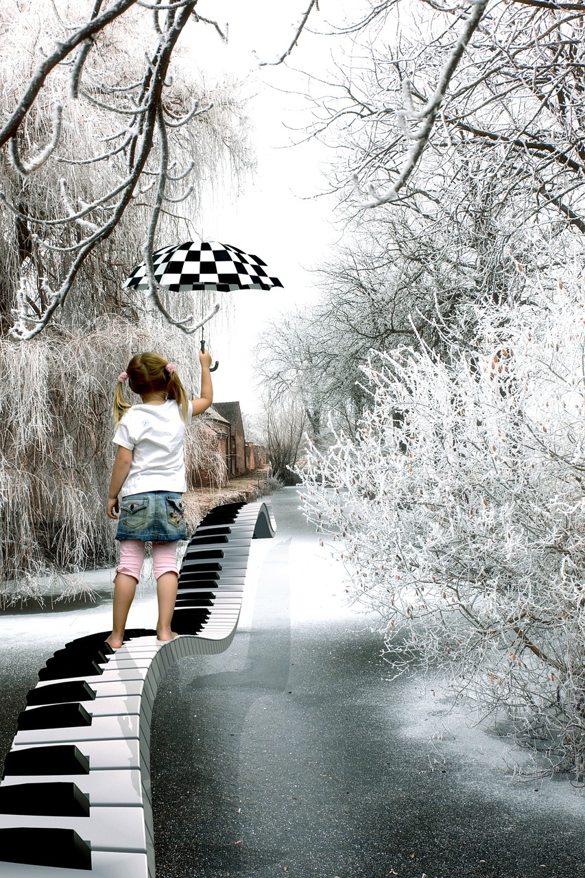 child winter photo montage free photo