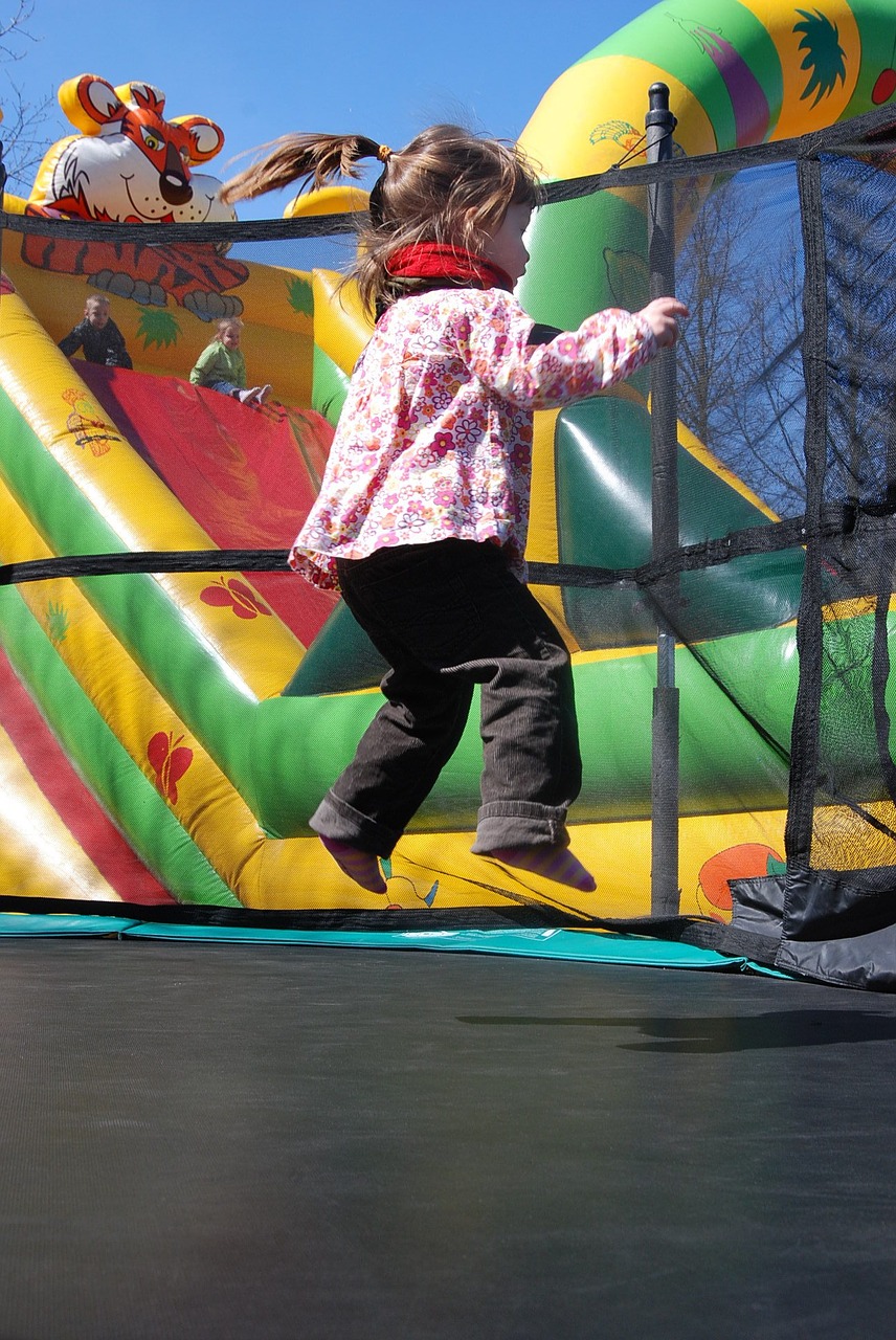 child girl jumping free photo