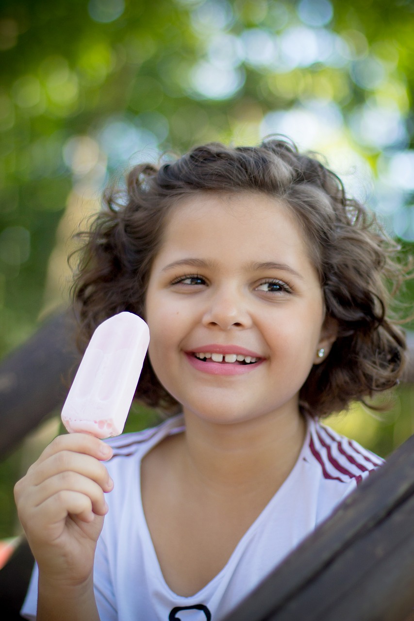 child popsicle summer free photo