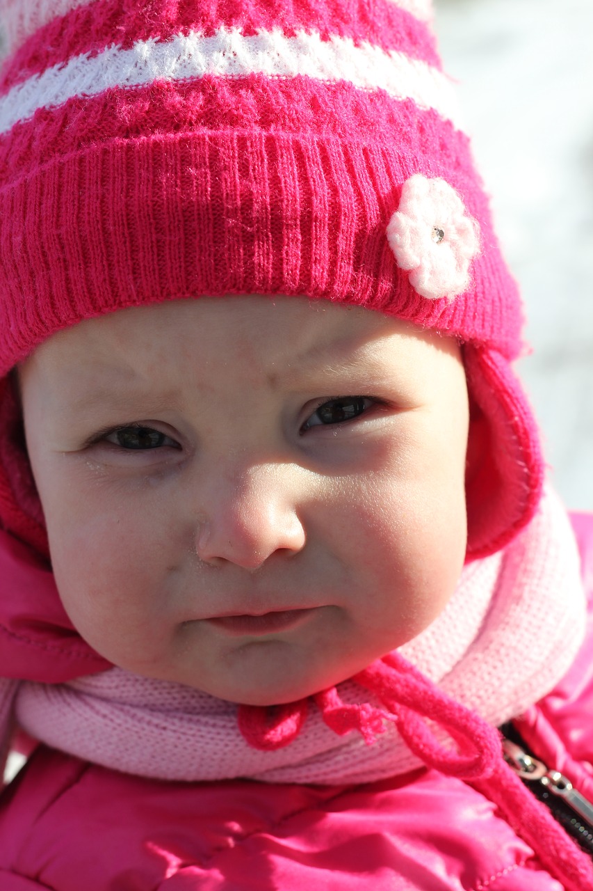 child baby girl pink free photo