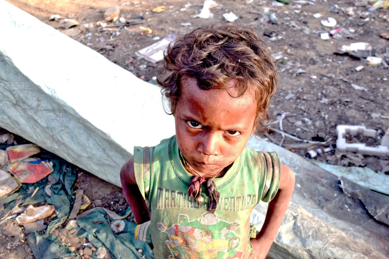 child poor slums free photo