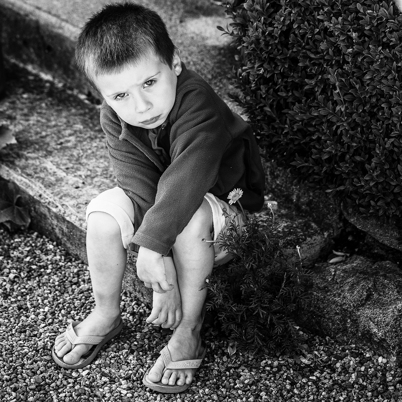 child black white photography free photo